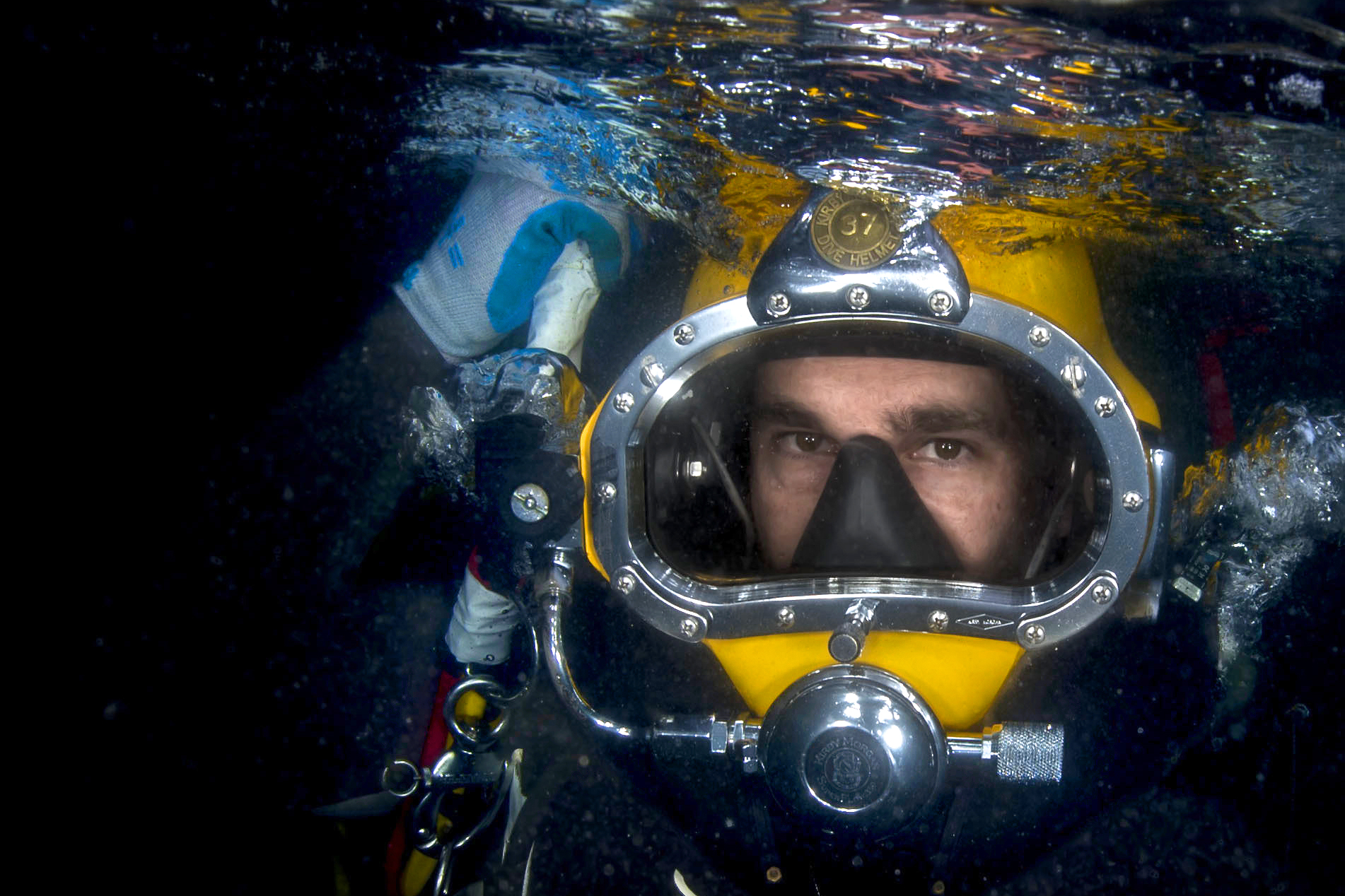 Navy Lt. Cmdr. Ben Wainwright, commander of the Underwater Construction