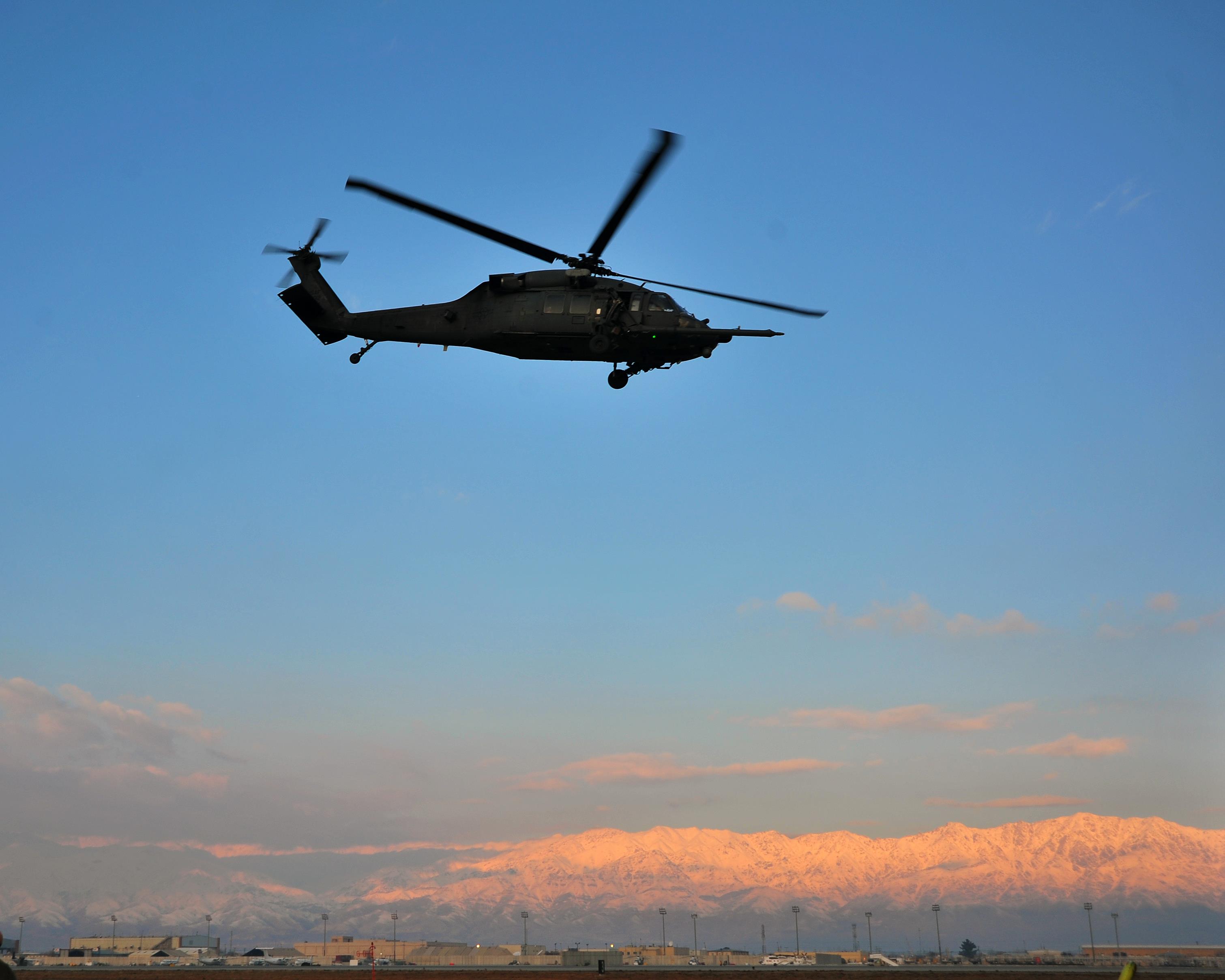 HH-60 Pave Hawk takes flight at 455 AEW