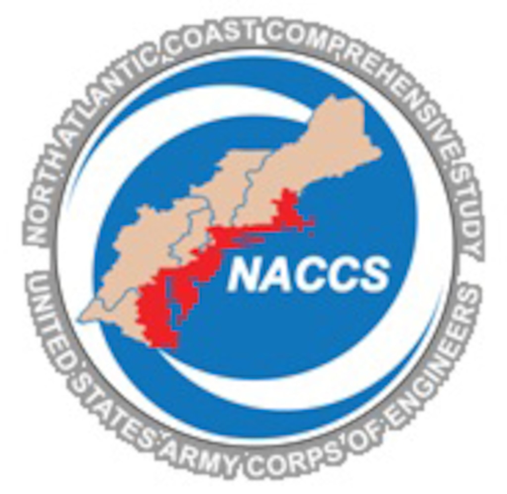 The North Atlantic Coast Comprehensive Study's goals are to 1) Provide risk reduction strategies—reduce risk to which vulnerable coastal populations are subject
2) Promote coastal resilient communities—ensure a sustainable and robust coastal landscape system—considering future sea level rise and climate change scenarios—to reduce risk to vulnerable population, property, ecosystems, and infrastructure.
The $19.5 million Comprehensive Study is due to congress in January 2015. The final study will include a coastal framework as well as storm suite modeling, coastal GIS analysis, and related evaluations, for the affected coastlines. (U.S. Army graphic)