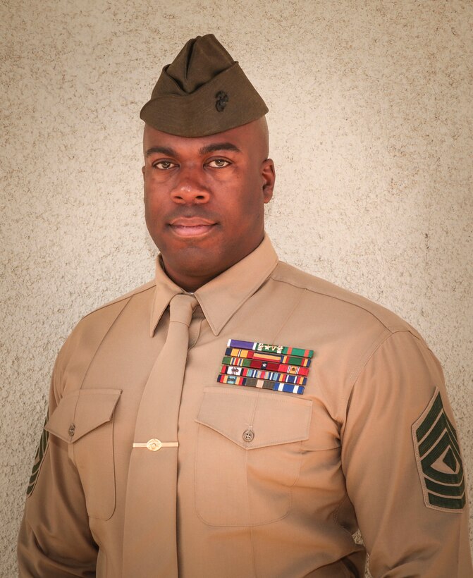 1st Sgt. Frank O. Robinson, Company A 1st sergeant, Headquarters Battalion, native of Baltimore, Md., took the responsibility of A Co., January, 2015. He has served nearly 20 years in the Marine Corps and hopes to continue to be a role model for all Marines.