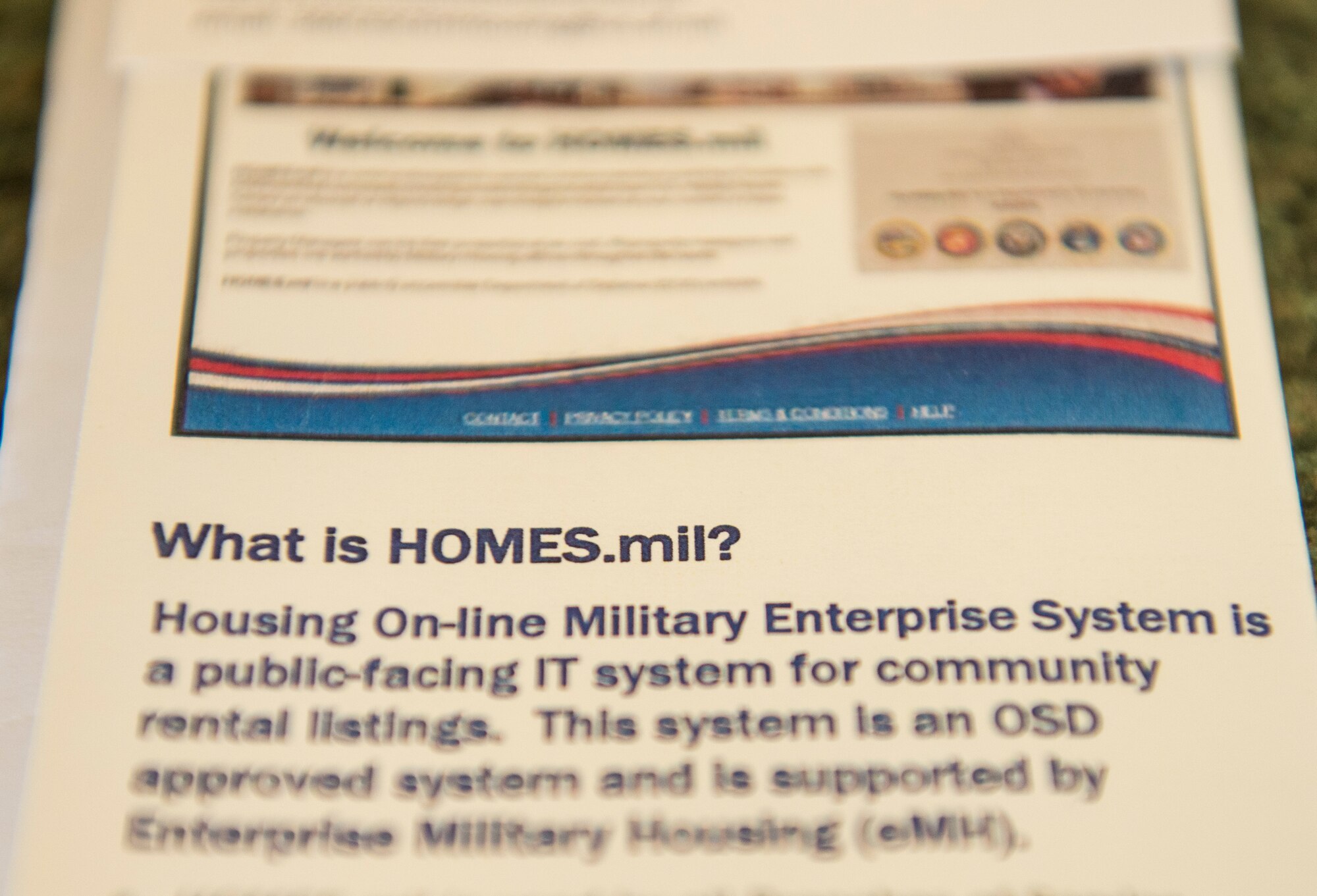 Homes.mil is a new Department of Defense website being launched to offer service members, families and DoD civilians a new way to find a home. The website will also be accessible to the general public for basic information. (U.S. Air Force photo by Airman 1st Class Jessica H. Smith/RELEASED)