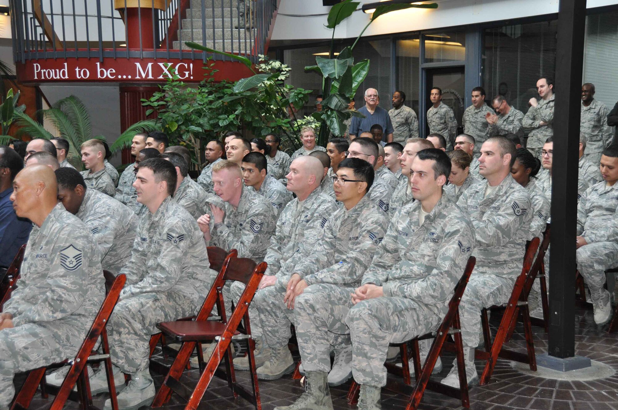 TRAVIS AIR FORCE BASE, Calif. -- Senior Master Sgt. Vicky L. Hedger, a propulsion superintendent with the 349th Maintenance Squadron, retired after almost 36 years of service, January 24, 2015. (U.S. Air Force photo/SSgt. Cindy Alejandrez) 