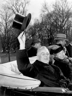 On Jan. 20, 1941, the 19th Bombardment Group performed an overflight at the third inauguration of President Franklin D. Roosevelt. The group's B-17s were among 278 Army and Navy aircraft that crisscrossed the parade route for 45 minutes before the start of the inaugural parade.