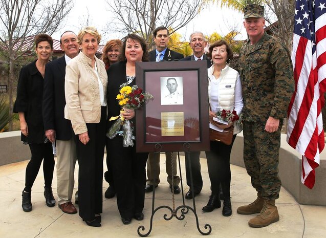 Brig. Gen. Edward D. Banta was joined by members of the Browne family for the rededication of the Browne Child Development Center in a ceremony here, Jan. 29. The child development center was named after Capt. Edward R. Browne who died in combat during the Vietnam War, July 1967. Brig. Gen. Banta is Commanding General of Marine Corps Installations West, Marine Corps Base Camp Pendleton. 
