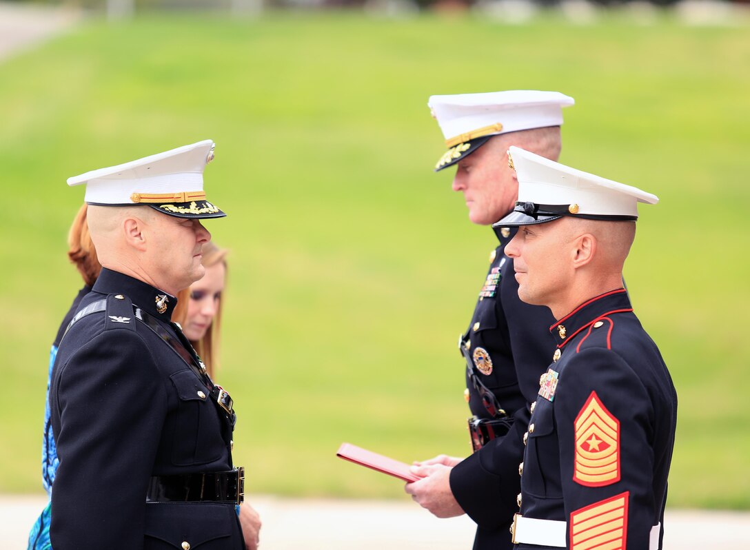 Col. Robert W. Gates, Deputy Commander of Marine Corps Installations West, Marine Corps Base Camp Pendleton, was honored during his retirement ceremony, Jan. 30.  Gates enlisted in the Marine Corps in 1980 and served honorably for nearly 35 years.  
