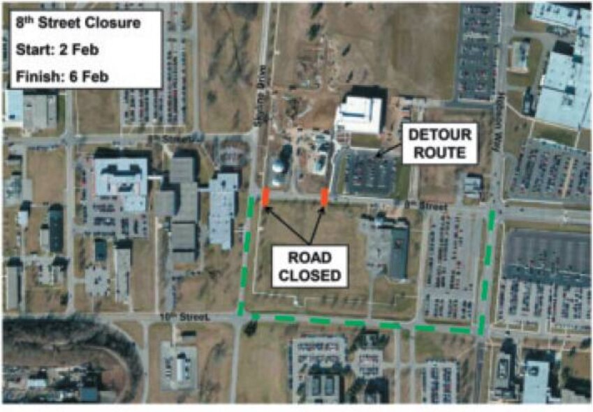 Three-week project begins with Eighth Street on Feb. 2.