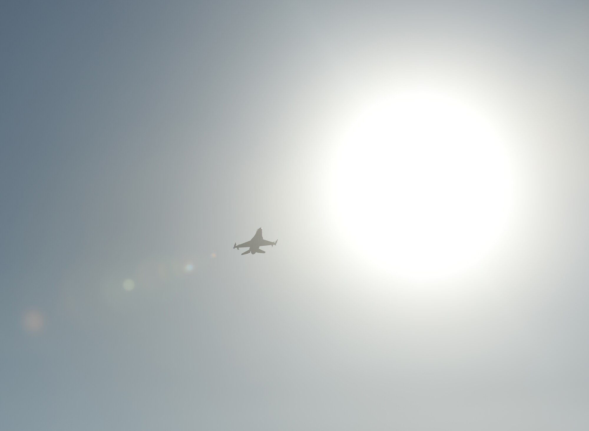 A Hellenic air force F-16 Fighting Falcon fighter aircraft assigned to the 340th Fighter Squadron flies during a flying training deployment at Souda Bay, Greece, Jan. 28, 2015. The training covered basic and air combat maneuvers aimed at honing the skills between the Greek and U.S. Air Forces. (U.S. Air Force photo by Staff Sgt. Joe W. McFadden/Released)