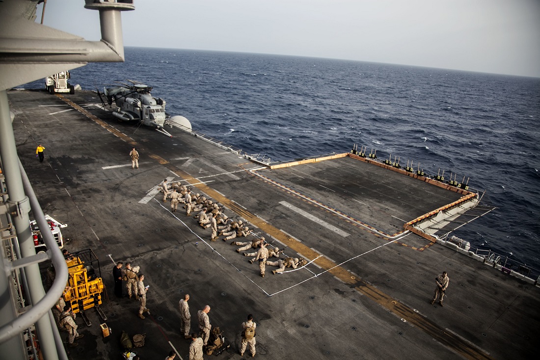 U.S. Marines find groupings during BZO