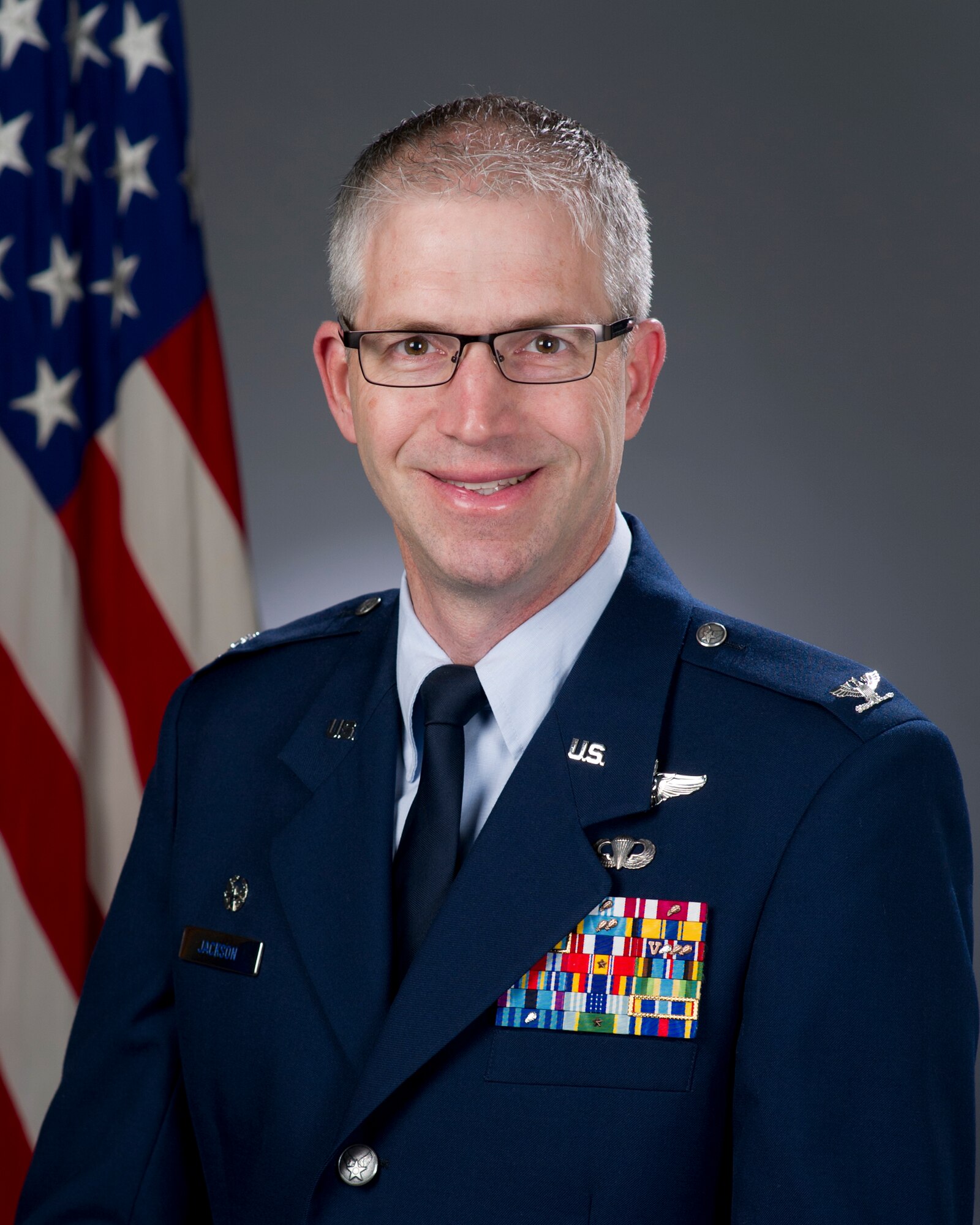Col. Joel Jackson, 60th Air Mobility Wing commander. 