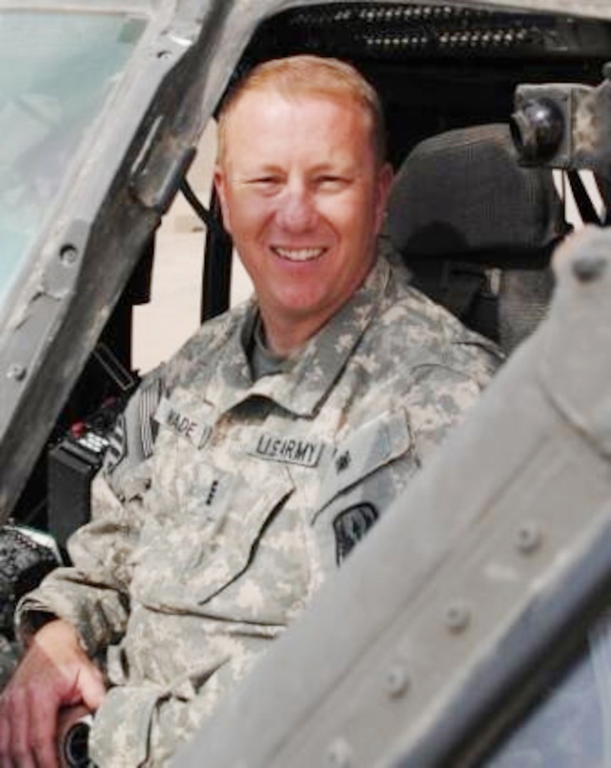 Army Chief Warrant Officer Wayne Wade of the Mississippi National Guard is serving his third deployment to Iraq.