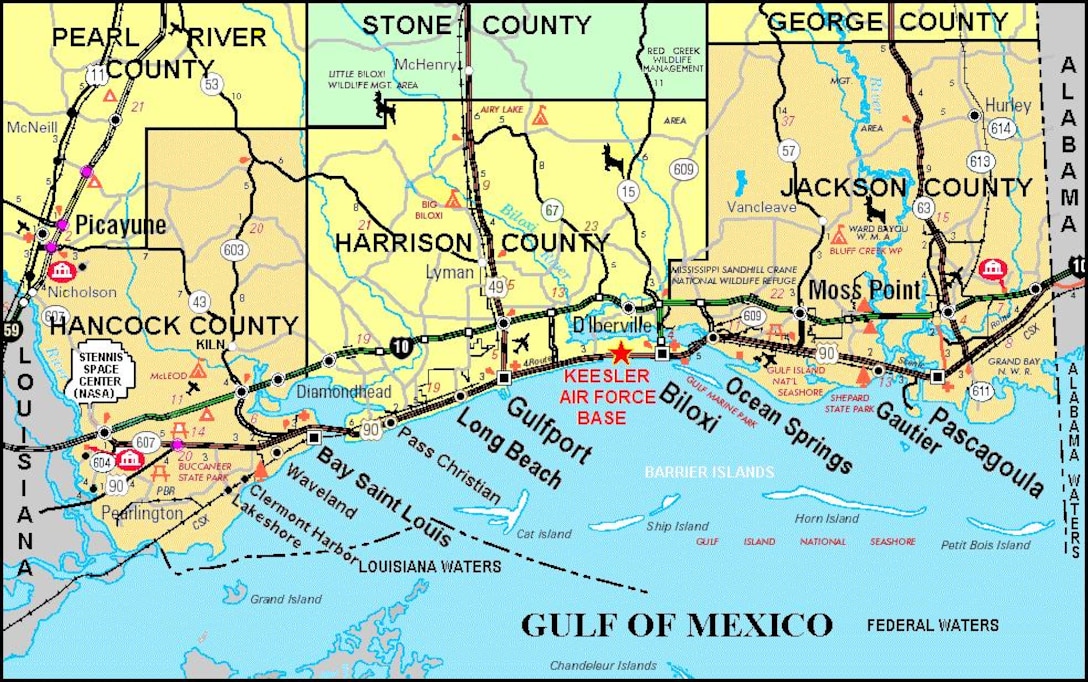 Florida Beaches Gulf Coast Map - United States Map