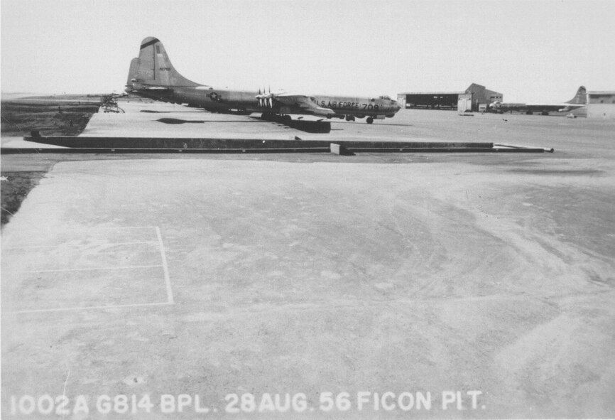 FICON Loading Pit. The $55,000 pit was 142 feet long, 50 feet wide and 12 feet deep. (U.S. Air Force photo)