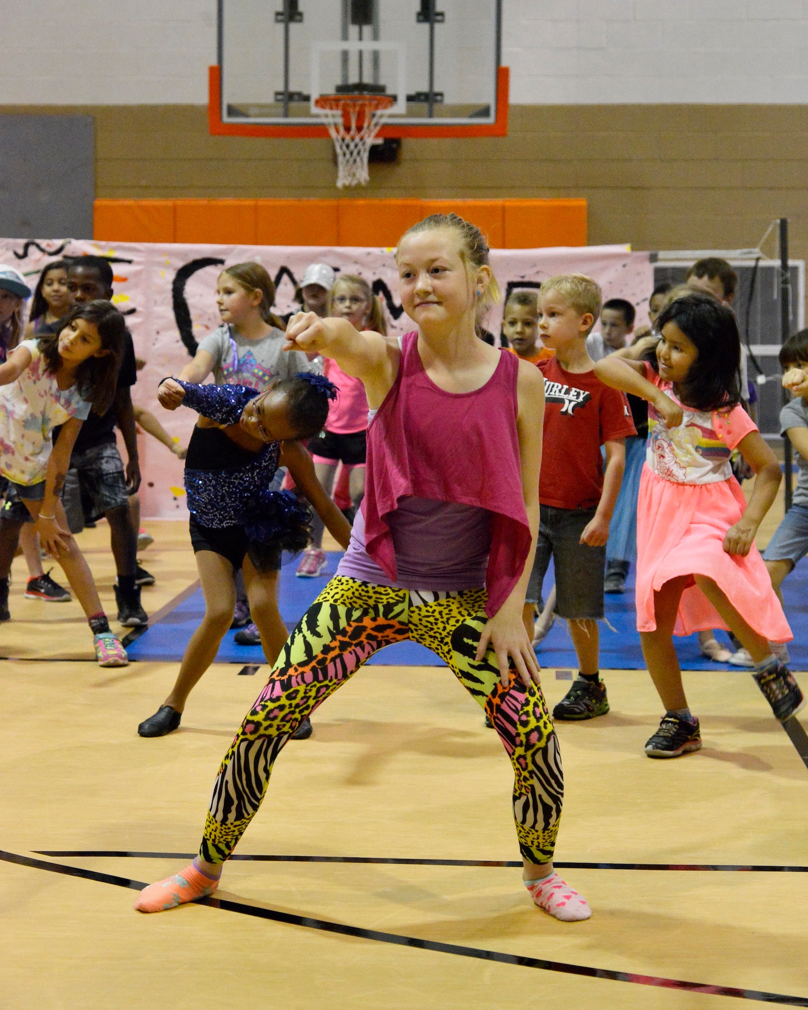 Catherine Smith, 11, dances at the Youth Center dance camp performance June 26. The performance for family and others capped off five days of frantic activity for the performers in a dance camp that has become a staple of the Youth Center’s summertime events. (Photo by Jamie Burnett)