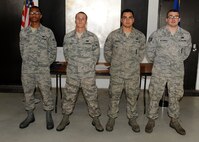 Crew B18, 23rd Aircraft Maintenance Unit, won the honors of Load Crew of the Quarter, July 2, 2015. Crew B18 earned the right to compete for Load Crew of the Quarter by being one of two crews with the best monthly pass rate out of 13 other crews. (U.S. Air Force photo/Senior Airman Kristoffer Kaubisch)
