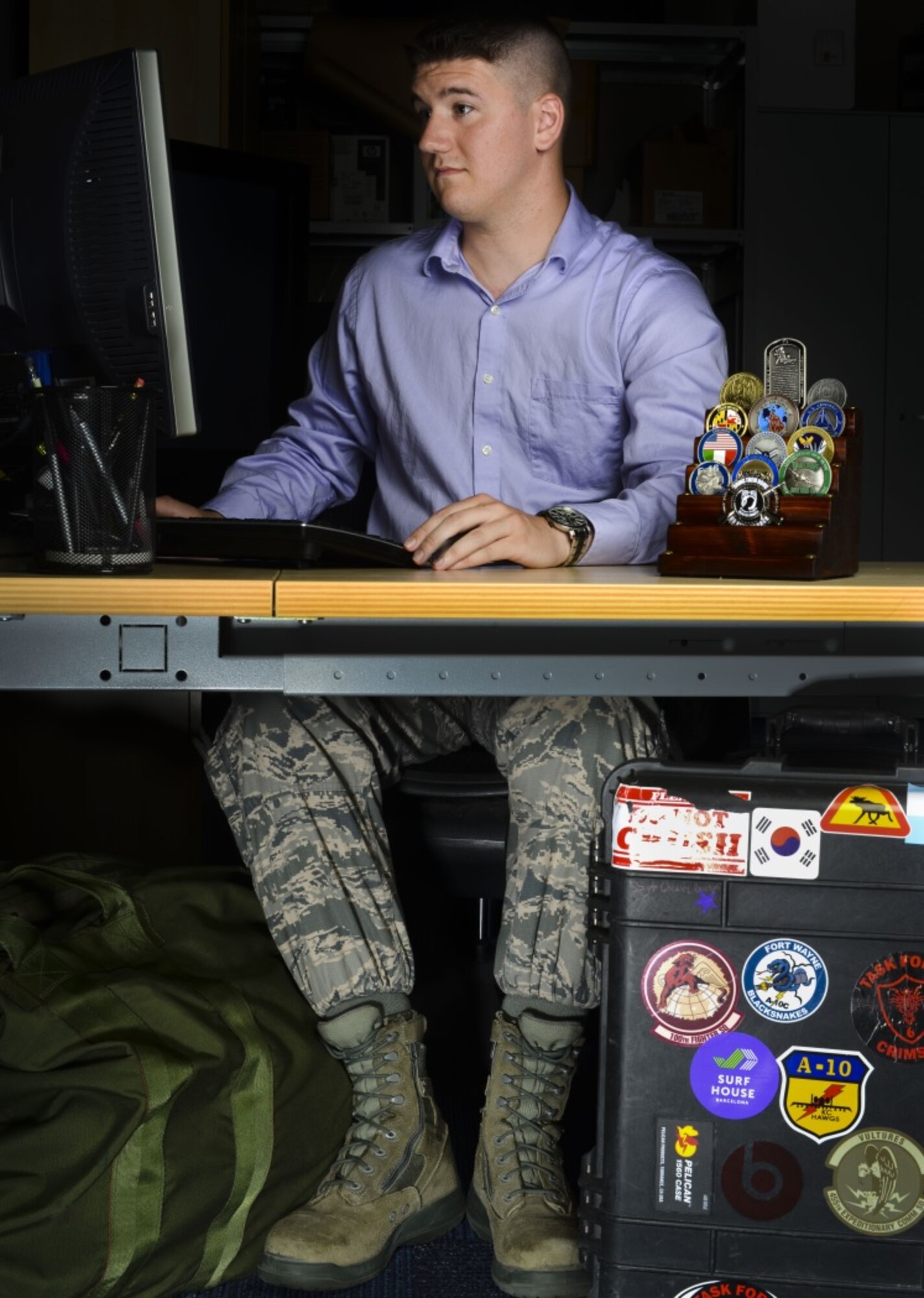 U.S. Air Force Senior Airman Bradley Byrne, 31st Operations Support Squadron aircrew flight equipment technician, will transition to the Air Force Reserve in August 2015. Byrne has used multiple resources to help him on his journey after the Air Force. For more information on those resources, call the Airman and Family Readiness Center at 632-5407. (U.S. Air Force photo by Senior Airman Austin Harvill/Released)