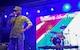 Chief Master Sgt. of the Air Force James Cody addresses a crowd prior to giving the countdown to the fireworks display during the Osan Liberty Fest, July 4, 2015, at Osan Air Base, Republic of Korea. Cody had just finished a muti-day tour of the ROK to gather an accurate sight picture of what Airmen do to defend liberty for the 51 million citizens who make up the country. (U.S. Air Force photo/Tech. Sgt. Travis Edwards) 