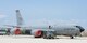 Airmen from the 157th Fuels Flight upload fuel to a Michigan Air National Guard-based KC-135R Stratotanker from the 127th Wing while transiting Pease Air National Guard Base, N.H., on July 6, 2015. The aircraft is supporting a contingent of F-16C Fighting Falcons from the 52nd Fighter Wing, Spangdahlem Air Base, Germany which landed at Pease while in transit to a training exercise in the United States. (U.S. Air National Guard Base photo by Staff Sgt. Curtis J. Lenz/RELEASED)