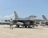 U.S. Air Force Airman from the 480th Aircraft Maintenance Unit, 52nd Aircraft Maintenance Squadron Spandahlem Air Base, Germany work on their F-16C Fighting Falcon at Pease Air National Guard Base, N.H., on July 6, 2015.  A contingent of the Spangdahlem-based aircraft landed at Pease while in transit to a training exercise in the United States.  The 52 FW supports the supreme allied commander Europe with mission-ready personnel and systems providing expeditionary air power for suppression of enemy air defenses, close air support, air interdiction, counter air, air strike control, strategic attack, combat search and rescue, and theater airspace control. The wing also supports contingencies and operations other than war as required.  (U.S. Air National Guard photo by Staff Sgt. Curtis J. Lenz)