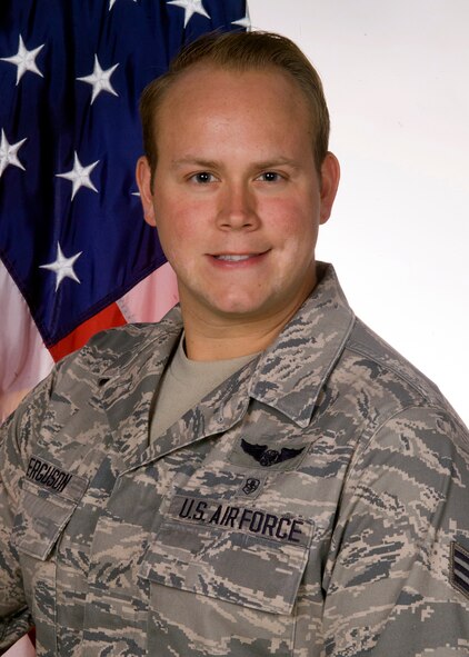 WRIGHT-PATTERSON AIR FORCE BASE, Ohio - Senior Airman Andrew E. Ferguson, 445th Aeromedical Evacuation Squadron AES technician is the 445th Airlift Wing Airman of the Quarter, second quarter. 