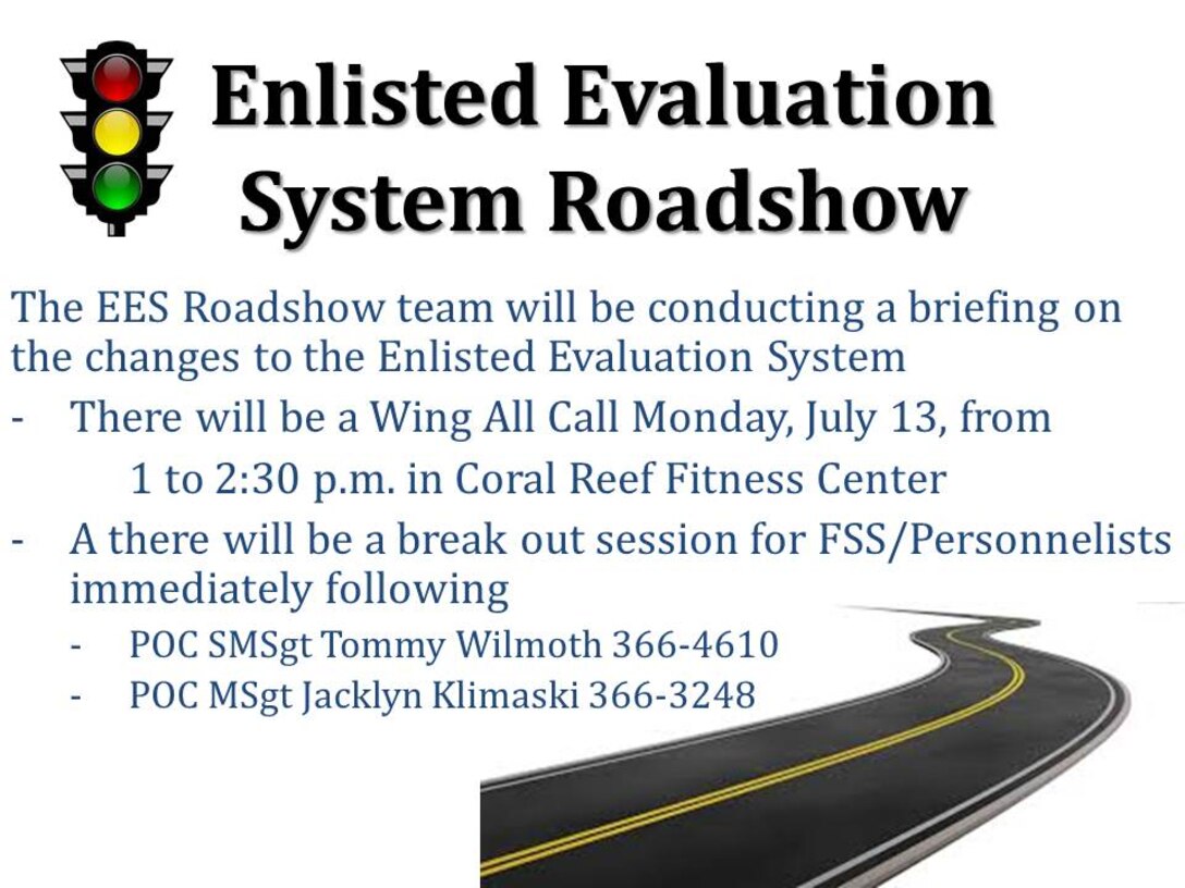 Enlisted Evaluation System Roadshow