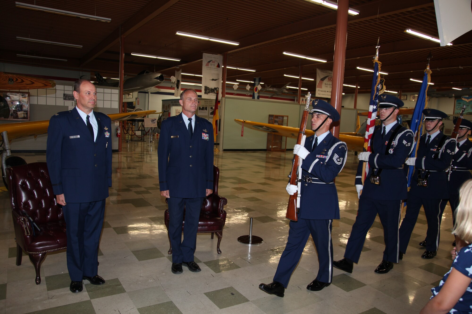 TRAVIS AIR FORCE BASE, Calif. -- Lt. Col. Brian Paddock's retirement ceremony June 20, 2015 at the Heritage Center, Travis Air Force Base, Calif. (U.S. Air Force photo/Lt. Col. Robert Couse-Baker/Released)

