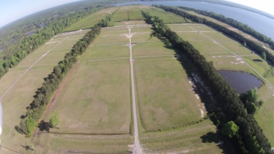 View of Weapons Training Battalion Bravo Range Stone Bay located at Stone Bay (Camp Lejeune), North Carolina.