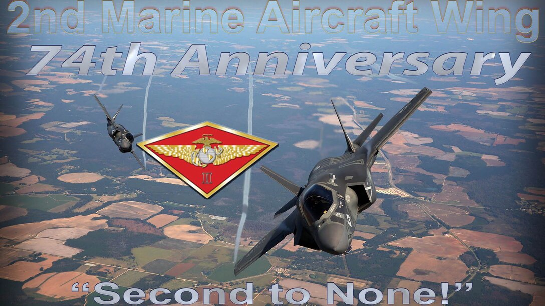 “More than seven decades have passed since 10 July 1941 when [2nd Marine Aircraft Wing] was activated in San Diego, [California]. Wars in the Pacific, in the Middle East and operations around the world have added to your battle colors, but have not dulled your spirit … As we continue to confront those who would do us harm, take pride in knowing you continue to add to the storied history of our Corps, and pause to remember those who have sacrificed so much in the defense of our nation.”