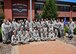 Parting is such sweet sorrow as the final 2015 Unit Training Assembly weekend comes to a close for outgoing 932nd Mission Support Group commander, Col. Constance Jenkins. She closed out her last drill weekend on Sunday, July 12 with the Illinois unit.  Jenkins' previous assignment was as deputy commander for Air Transportation, 349th Mission Support Group at Travis Air Force Base. The assumption of command ceremony will be held in August at Scott Air Force Base. The 932nd MSG provides civil engineer and mission support, including base services, security forces, logistics and personnel support. The 932nd AW is an Air Force Reserve Command wing that flies the C-40C aircraft. (U.S. Air Force photo/Tech. Sgt. Christopher Parr) 