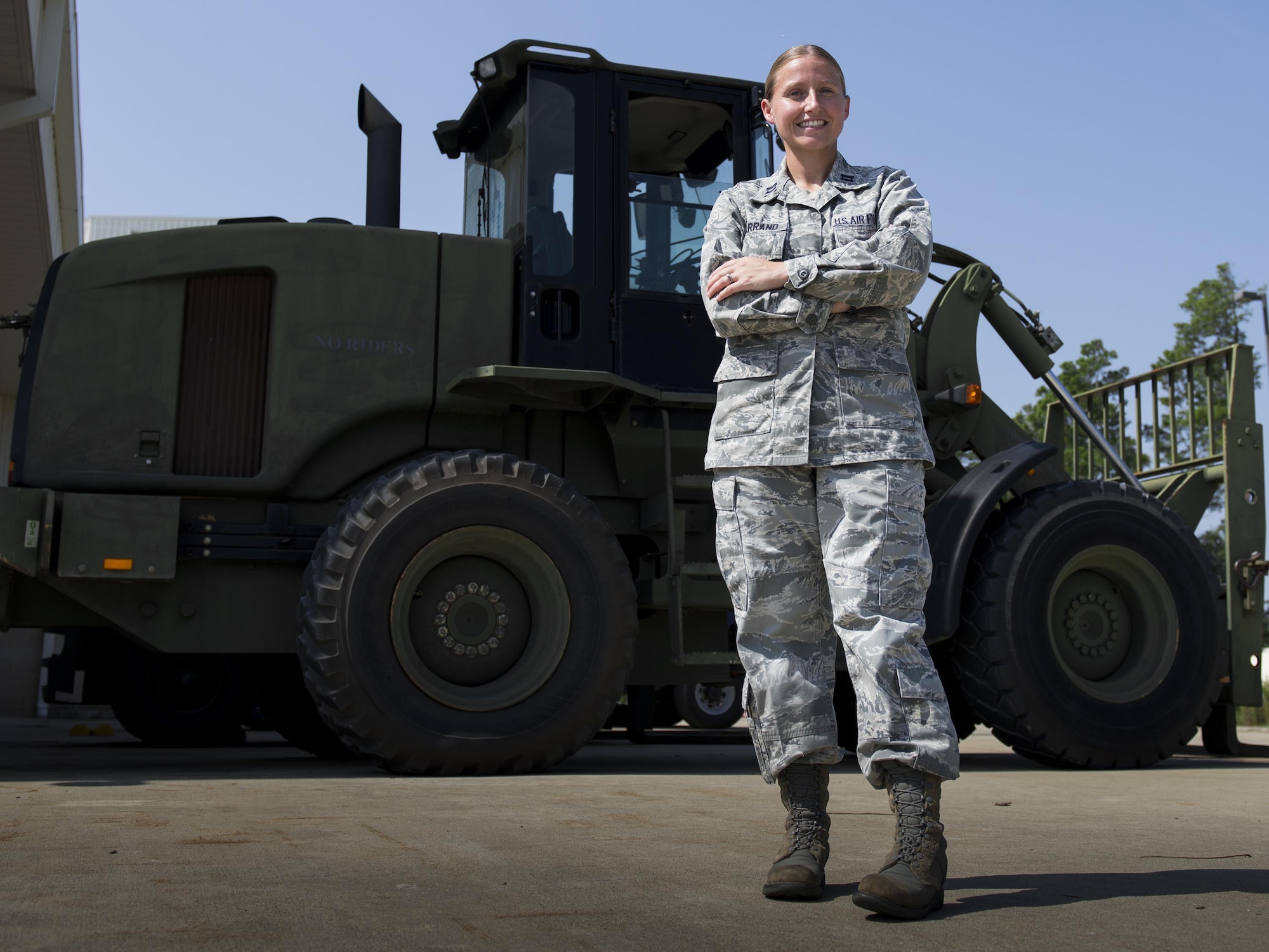 Capt. Julie Farrand, 919th Special Operations Logistics Readiness Squadron, recently served as the first lead logistician in the 2015 joint service Emerald Warrior exercise. She is a traditional reservist stationed at Duke Field Fla. (U.S. Air Force photo/Tech. Sgt. Jasmin Taylor) 