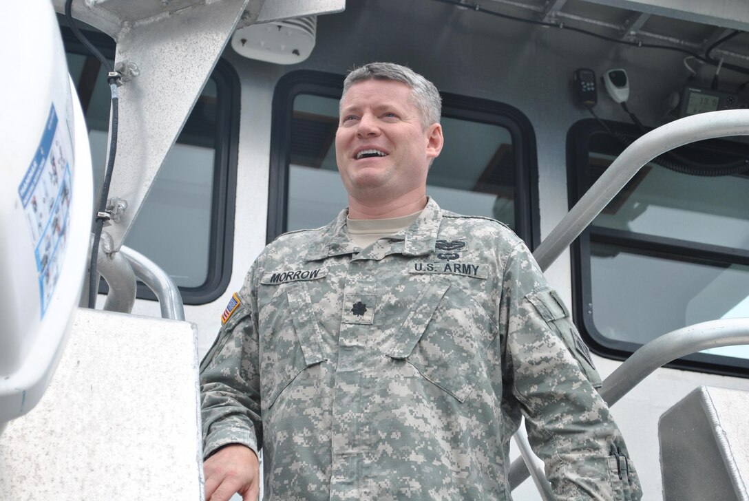 Col. John Morrow aboard the Dillard in Port of Richomond, Ca 