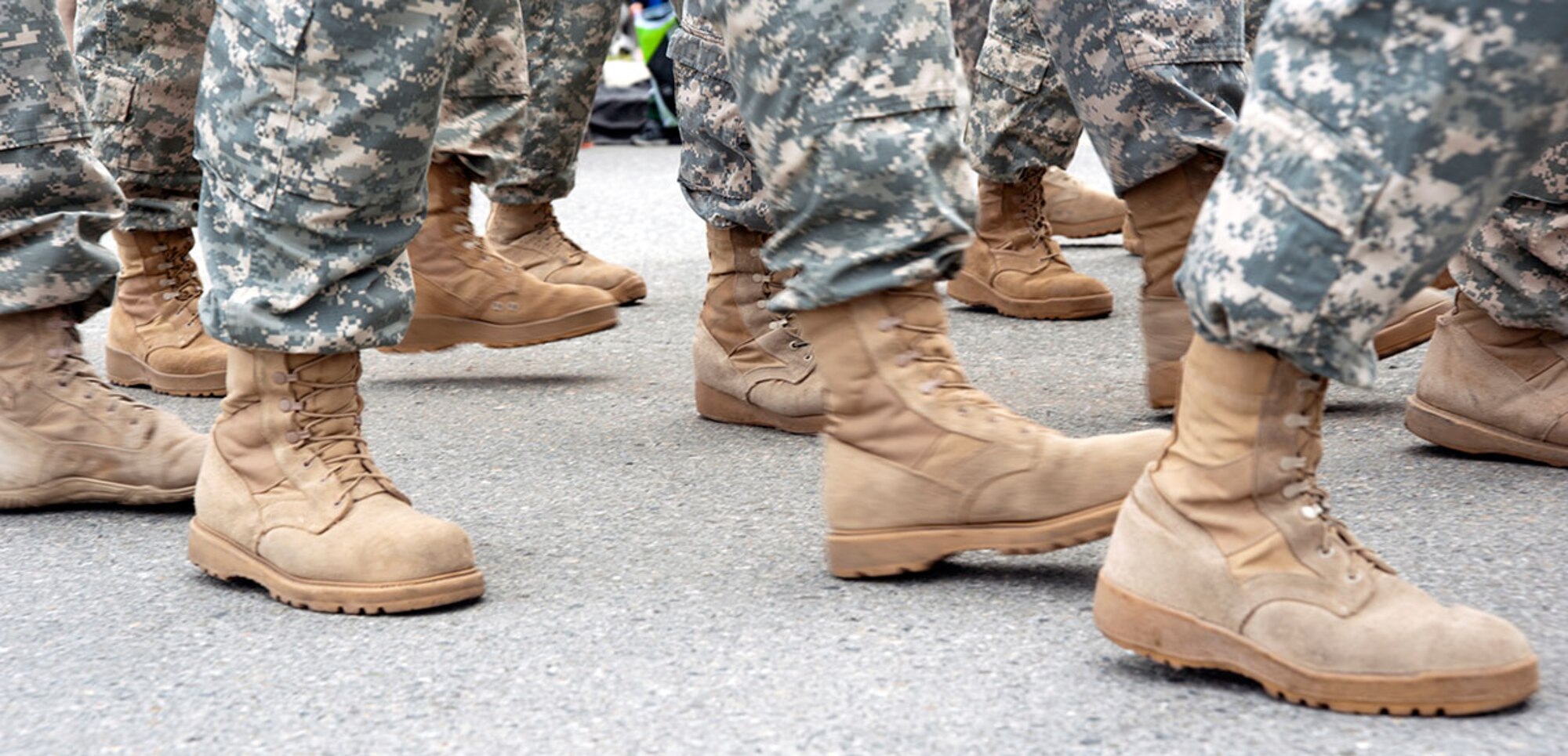 Soldiers from Joint Base Elmendorf-Richardson march in the annual Bear Paw Parade in Eagle River, Alaska, July 11, 2015. The parade is part of a five-day festival hosted every year by the Eagle River Chamber of Commerce. This year is the 30th annual Bear Paw Festival. (U.S. Air Force photo/Senior Airman Tammie Ramsouer)