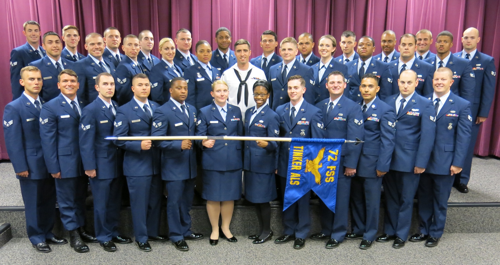 Airman Leadership School Class 15-D graduates. (Air Force photo/Released)
