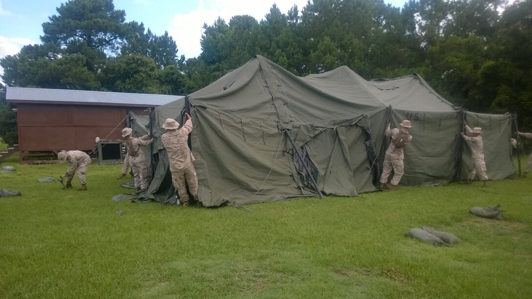 Marines from BWST 6-15 prepare for a field operation.