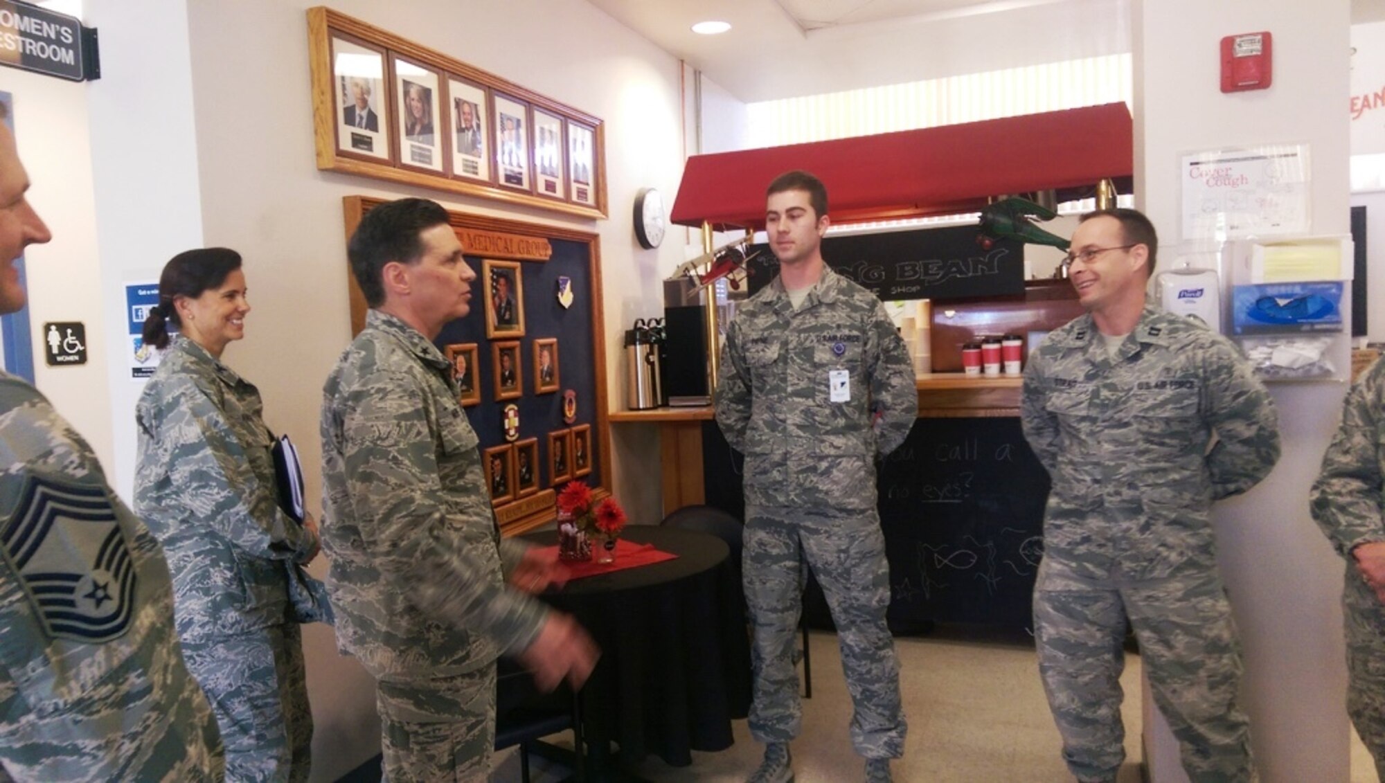 Command surgeon visits troops at Holloman AFB medical group.