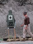 A Special Operations Training Group instructor tallies scores for his student during SOTG’s Raid Leaders Course aboard Marine Corps Base Camp Pendleton, Calif., June 9, 2015. The two-week long course focuses on preparing Marines for what to expect during combat raids. (Photo by LCpl. Danielle Rodrigues/Released)
