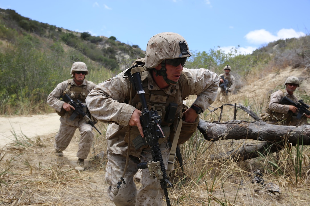 Marines with the Advanced Infantryman, Machinegun, Mortarman, Assaultman and Anti-Tank Missileman courses conduct the Final Field Exercise, a live-fire exercise which engages the students’ leadership abilities by allowing them a degree of flexibility in planning and accomplishing a company-wide mission.

The courses introduce students to advanced concepts, new technology, techniques tactics and procedures through classroom instruction, lecture, practical application, field training, and live fire exercises.
