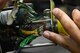 U.S. Air Force Tech. Sgt. Scott Williams, 20th Maintenance Group Air Force Repair Enhancement Program technician, repairs a landing gear panel for one of the 20th Fighter Wing’s F-16CM Fighting Falcons at Shaw Air Force Base, S.C., June 3, 2015. The 20th MXG AFREP team has saved more than $2 million in fiscal year 2014, all of which came back to the 20th MXG and 20th FW. (U.S. Air Force photo by Senior Airman Jonathan Bass/Released)