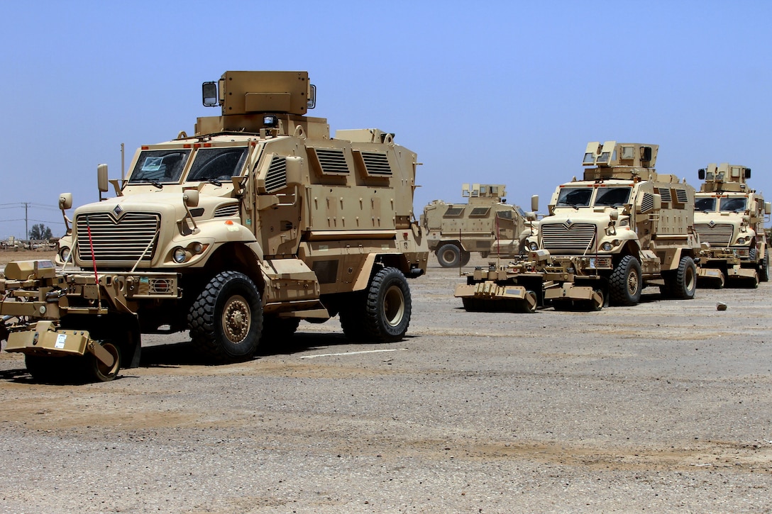 MRAPS ARRIVE