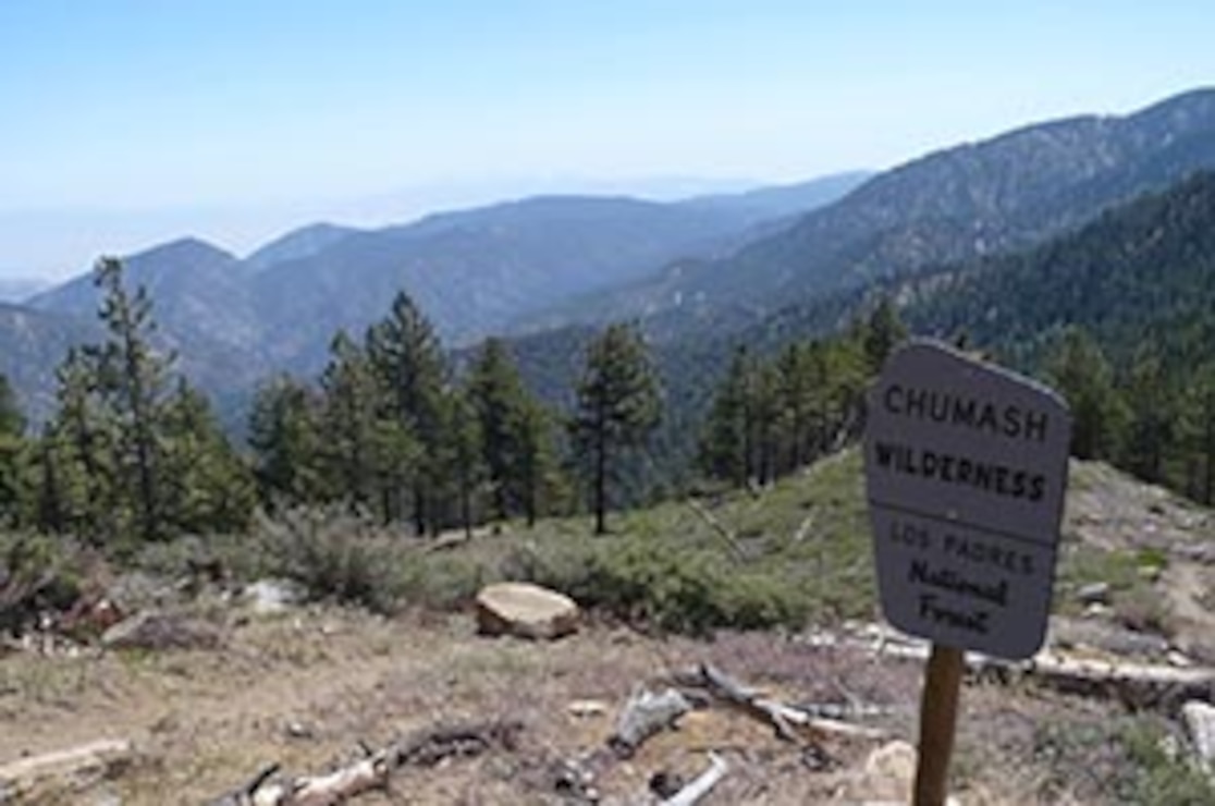 Chumash Wilderness in the Los Padres National Forest, site of the former Dry Canyon Artillery Range.