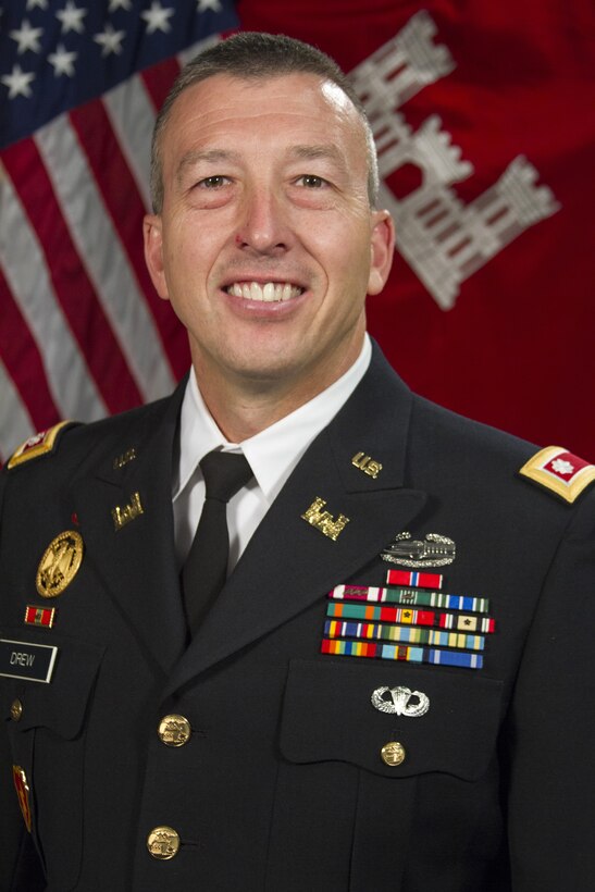 Lt. Col. John P. Drew is the deputy commander and deputy district engineer at Norfolk District.  (U.S. Army photo/Patrick Bloodgood)
