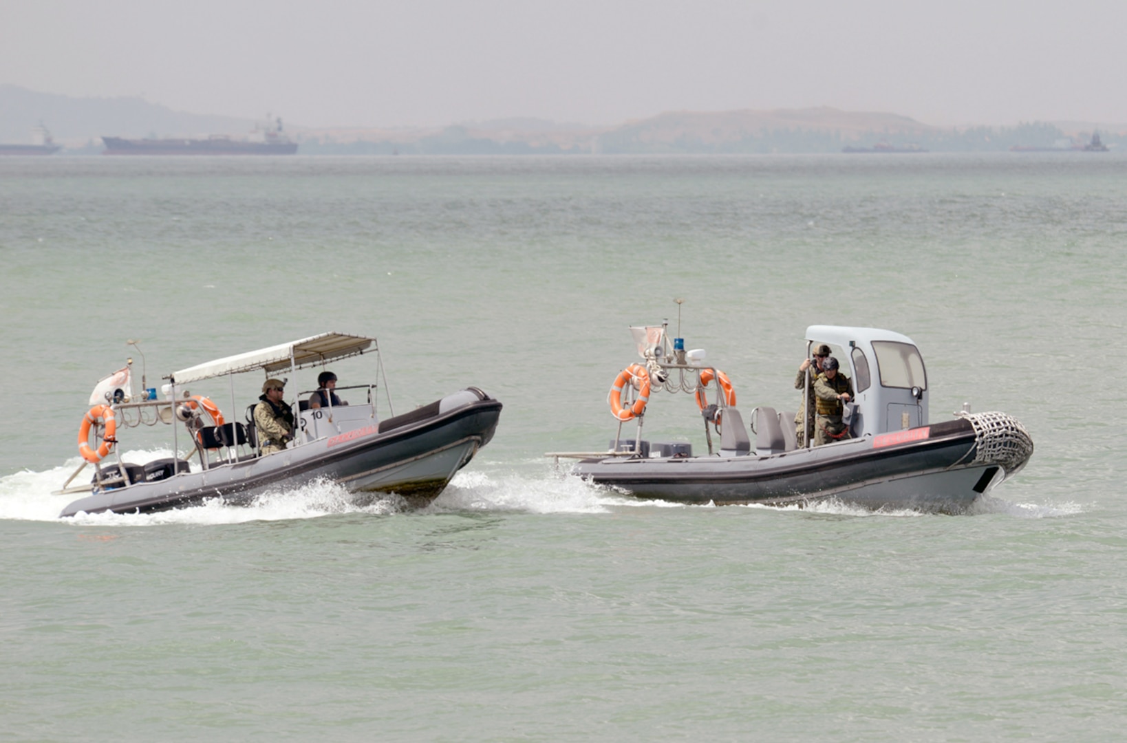 SINGAPORE (Jul. 15, 2015) - Sailors assigned to Coastal Riverine Squadron 3 and members of the Republic of Singapore Navy exchange visit, board, search and seizure (VBSS) techniques during Cooperation Afloat Readiness and Training (CARAT) Singapore 2015. In its 21st year, CARAT is an annual, bilateral exercise series with the U.S. Navy, U.S. Marine Corps and the armed forces of nine partner nations including, Bangladesh, Brunei, Cambodia, Indonesia, Malaysia, the Philippines, Singapore, Thailand and Timor-Leste. 