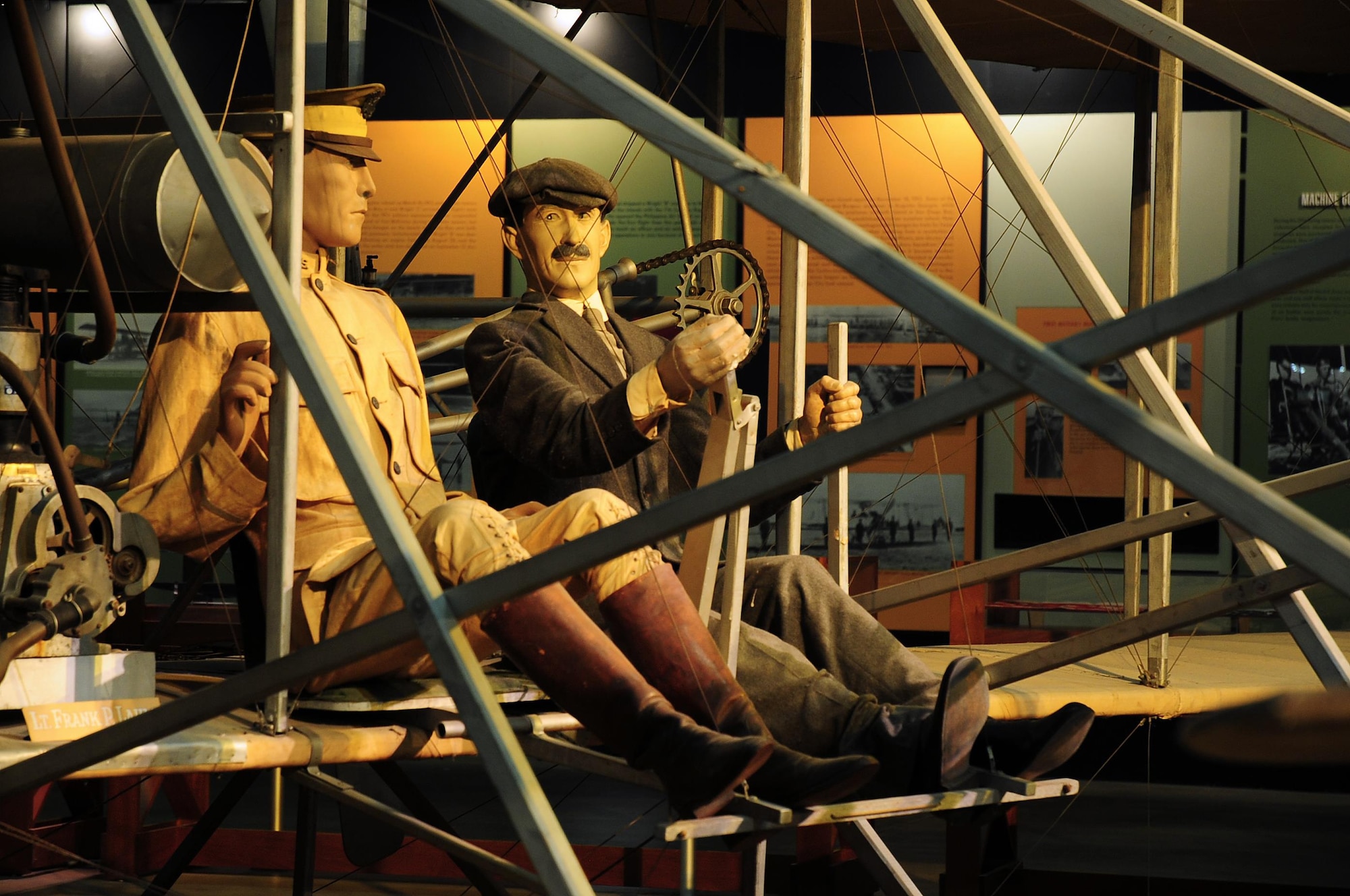DAYTON, Ohio -- Wright 1909 Military Flyer in the Early Years Gallery at the National Museum of the United States Air Force. (U.S. Air Force photo by Ken LaRock)