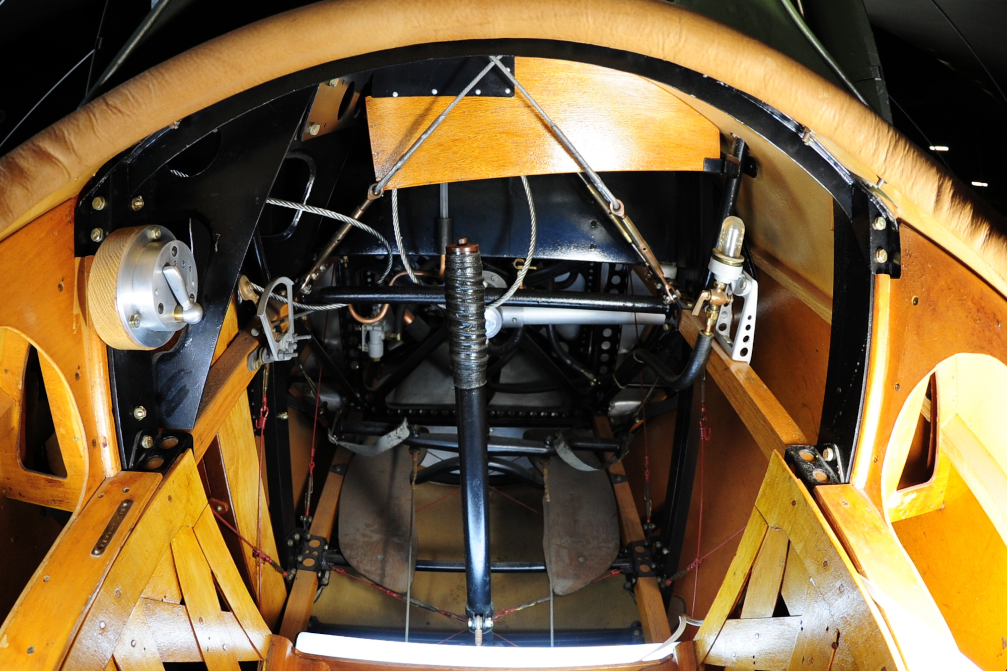 DAYTON, Ohio -- Nieuport N.28C-1 cockpit at the National Museum of the United States Air Force. (U.S. Air Force photo)