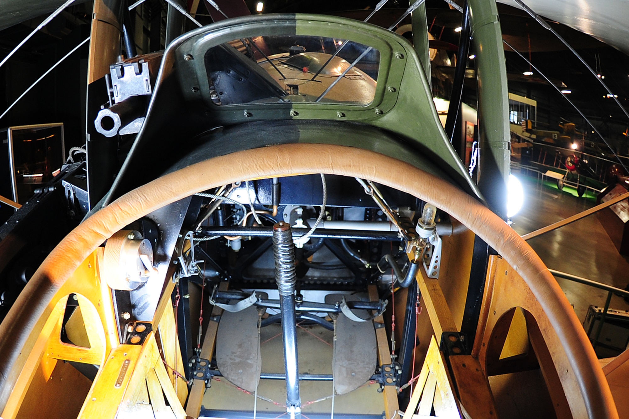 DAYTON, Ohio -- Nieuport N.28C-1 cockpit at the National Museum of the United States Air Force. (U.S. Air Force photo)
