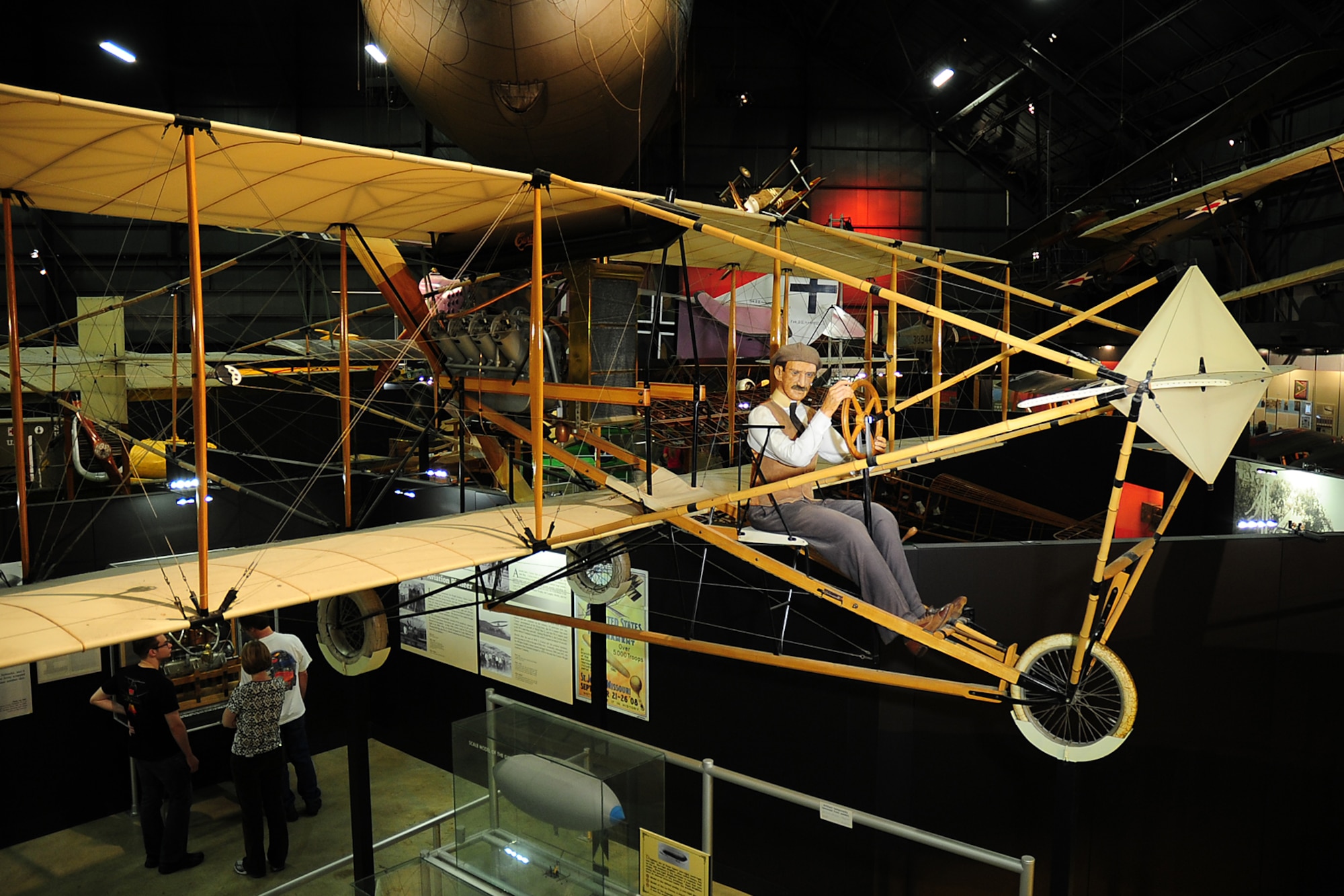 DAYTON, Ohio -- Curtiss 1911 Model D on display in the Early Years Gallery at the National Museum of the United States Air Force. (U.S. Air Force photo by Ken LaRock) 