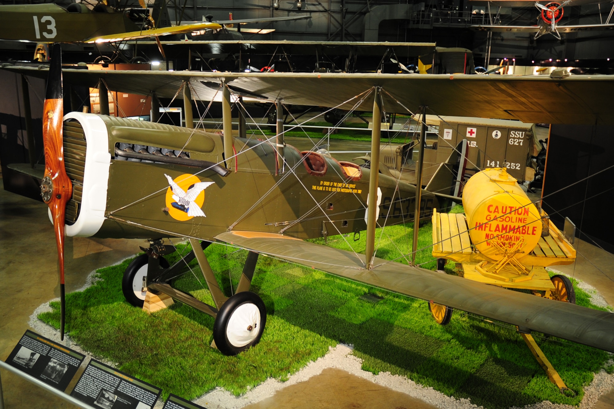 DAYTON, Ohio -- De Havilland DH-4 in the Early Years gallery at the National Museum of the U.S. Air Force. (U.S. Air Force photo)