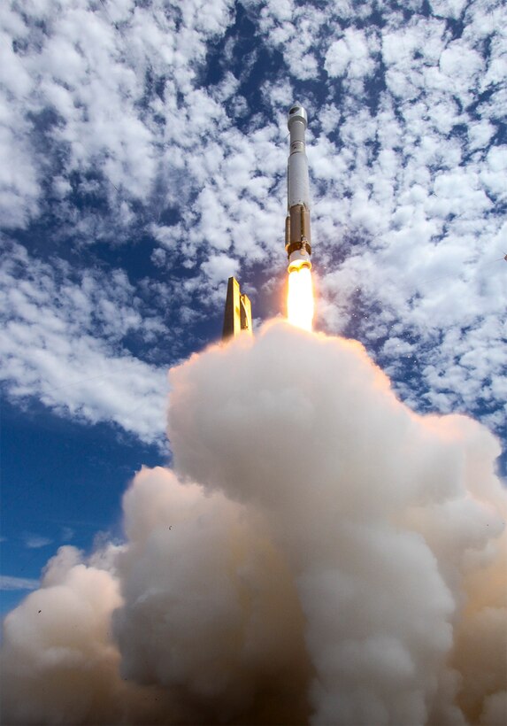 The U.S. Air Force and the 45th Space Wing supported the successful launch of a United Launch Alliance Atlas V rocket that roared skyward from Launch Complex 41 at Cape Canaveral Air Force Station carrying the Air Force's tenth Block IIF navigation satellite for the Global Positioning System July 15, 2015, at 11:36 a.m. EDT. (Photo//United Launch Alliance)
