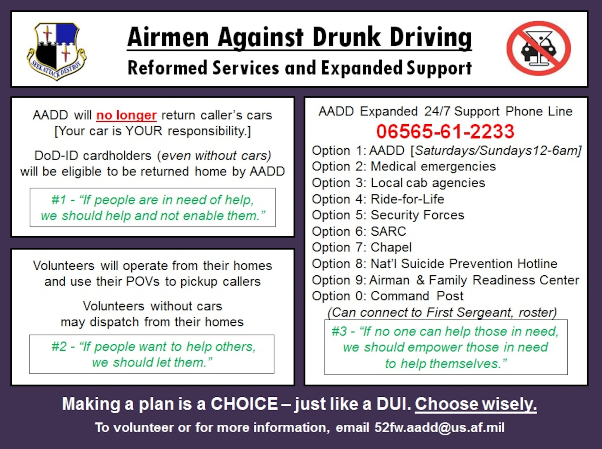 Airmen Against Drunk Driving (Courtesy graphic)