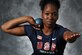 Airman 1st Class Jessica Johnson is a 4th Aerospace Medicine Squadron public health technician who trains for shot put events in her spare time. She recently placed second in the individual shot put competition during the 2015 Headquarters Aircom Inter-Nation Athletics Championship in Amsterdam, and contributed to the U.S. Air Forces in Europe – Air Forces Africa women's team taking home the gold medal. (U.S. Air Force photo/Senior Airman John Nieves Camacho)