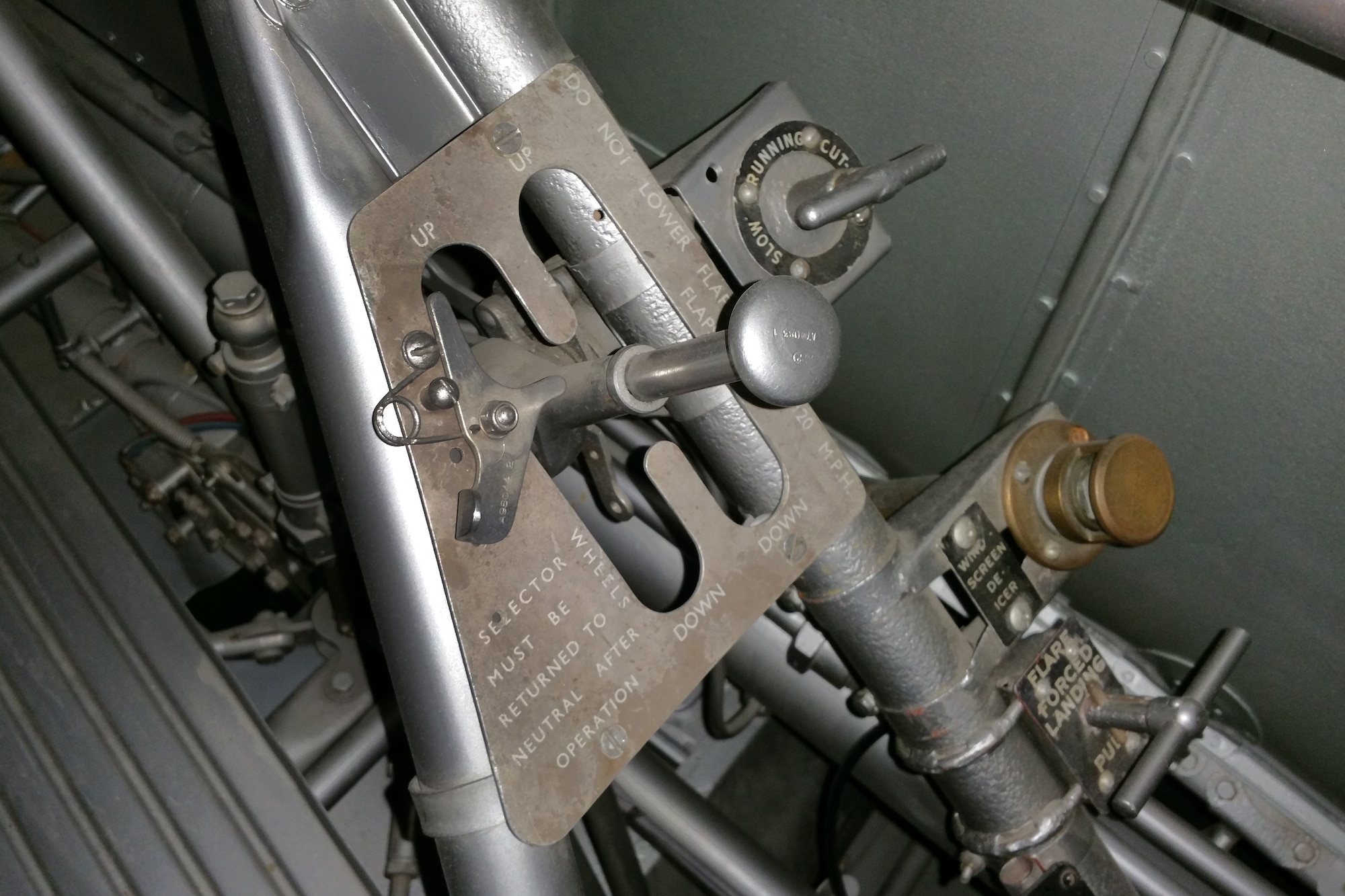 DAYTON, Ohio -- Hawker Hurricane cockpit in the Early Years Gallery at the National Museum of the United States Air Force. (U.S. Air Force photo)